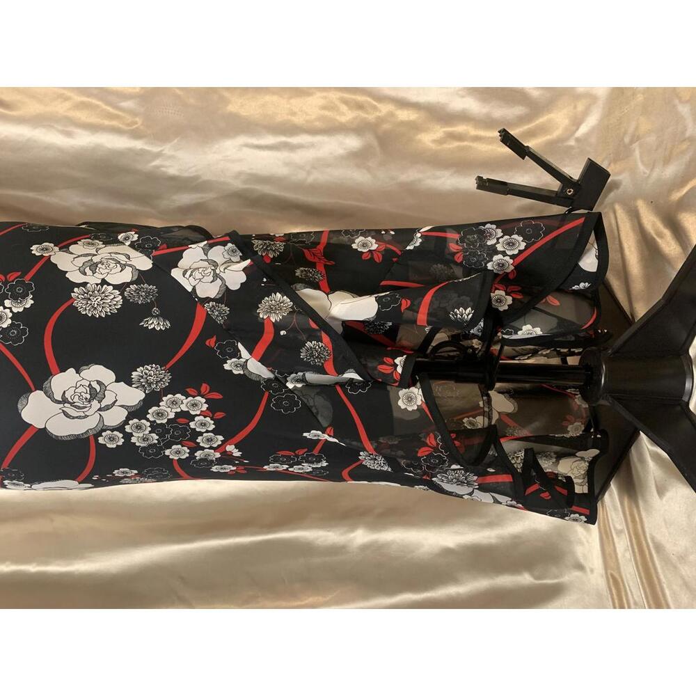 Vintage Trixxi Multi-Layered Dark Romantic Floral Maxi Dress - Picture 4 of 9